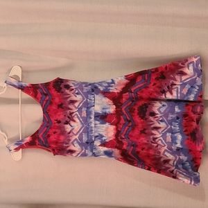 Tie dye a line dress